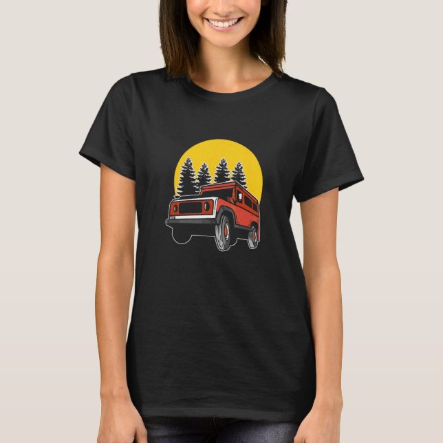 Äventyrsbil Sportsperson T Shirt (Framsida)