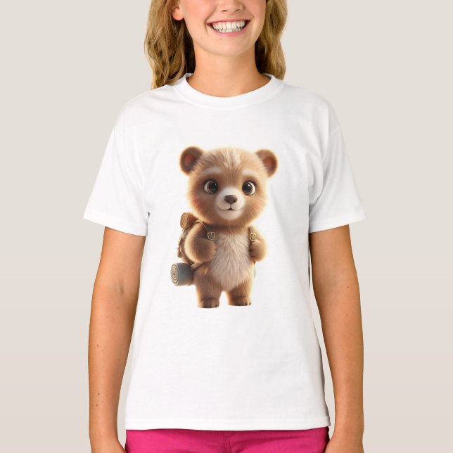 Äventyrsbjörn 3D T Shirt (Framsida)