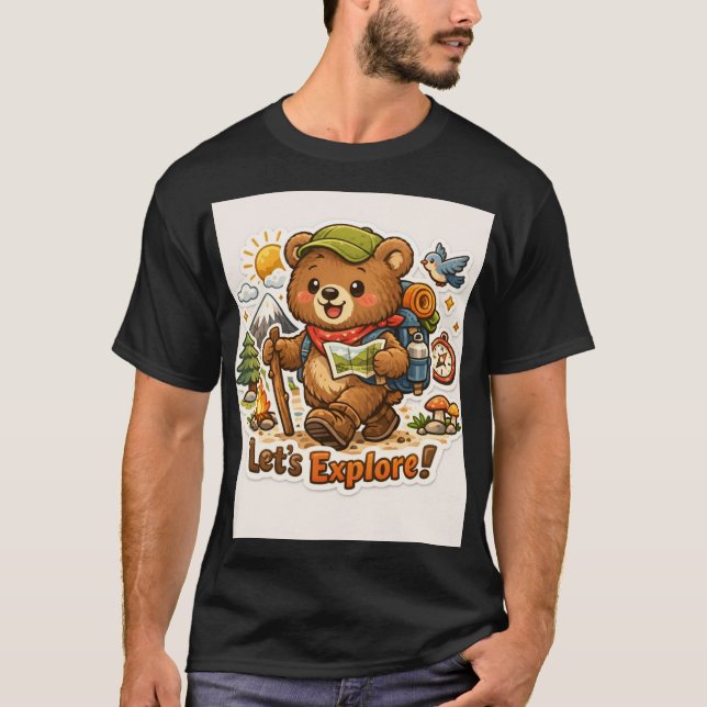 Äventyrsbjörndekal T Shirt (Framsida)