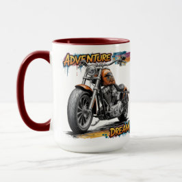 Äventyrsdrömmen – Vintage Chopper Motorcykel Mugg