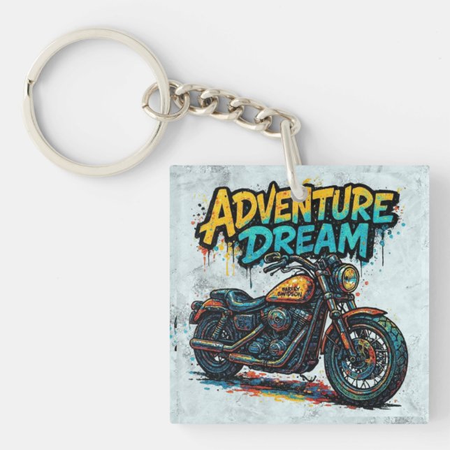 Äventyrsdrömresa / Vintage Chopper Motorcykel  (Framsidan)