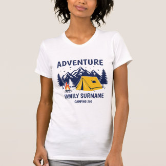 Äventyrsfamiljens campingåterförening i bergen t shirt