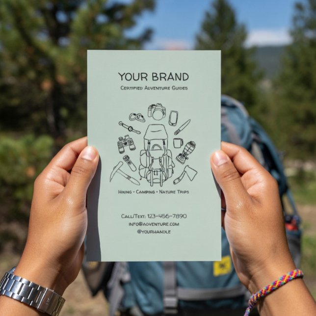 Äventyrsguider för vandring och camping Folder med Flygblad (Skapare uppladdad)