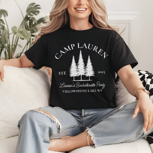 Äventyrsläger Brud T-shirt, Anpassad Bröllopskväll T Shirt