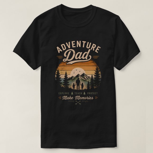 ÄventyrsPappa Camping Tröja | Vintage Utomhus Papp (Design framsida)