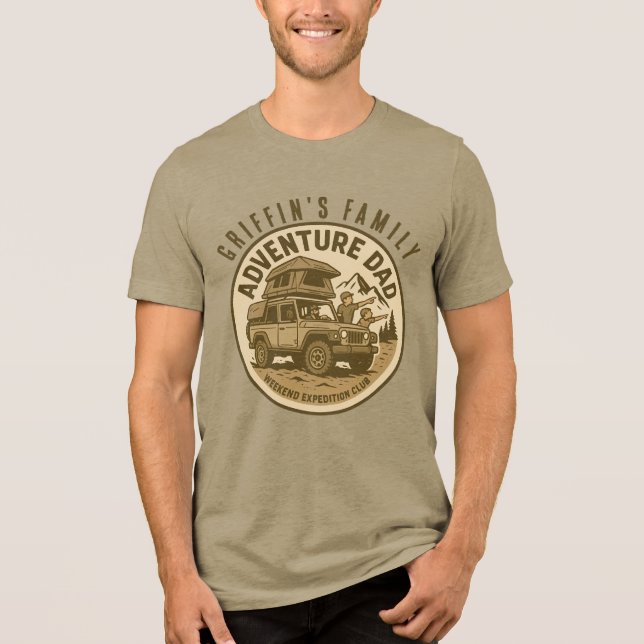 ÄventyrsPappa – HELGEXPEDITIONSKLUBB T Shirt (Framsida)