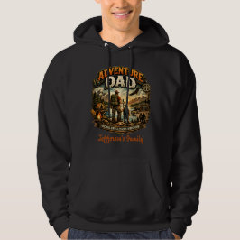 ÄventyrsPappa Tröja – Vintage Utomhus Camping Hoodie