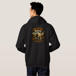 ÄventyrsPappa Tröja – Vintage Utomhus Camping Hoodie