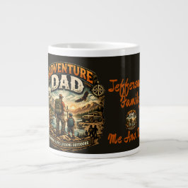 ÄventyrsPappa Tröja – Vintage Utomhus Camping Jumbo Mugg