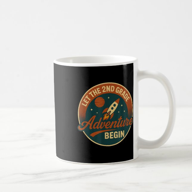 Äventyrsraket för andra klass eller lärare tillbak kaffemugg (Höger)