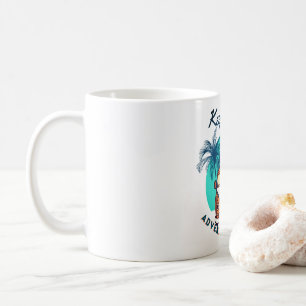 Äventyrsresemugg – Retro bil & Palmträd Kaffemugg