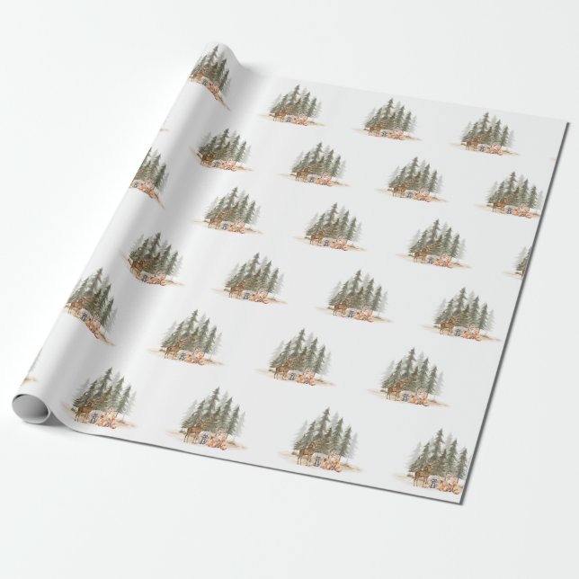 Äventyrsstart Baby Shower Presentpapper (Utrullad)