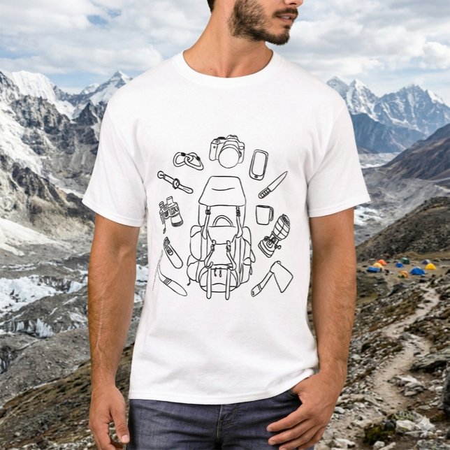 Äventyrsutrustning Skiss | Vandring Essentials Lin T Shirt (Skapare uppladdad)
