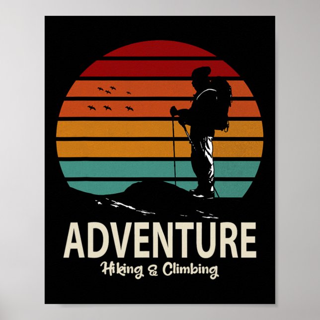Äventyrsvandring och klättring poster (Framsidan)