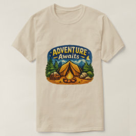 Äventyrsvänlig Camping T-shirt