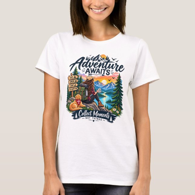 Äventyrsvänlig Mountain Explorer T-Shirt | Explo (Framsida)