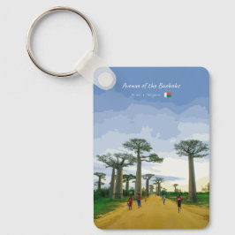 Avenue des Baobabs, Madagaskar - Landsk Klassiker Nyckelring