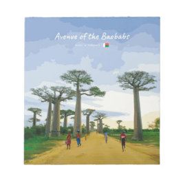 Avenue des Baobabs, Madagaskar - Landskap Anteckningsblock