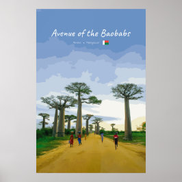 Avenue des Baobabs, Madagaskar - Landskap Poster