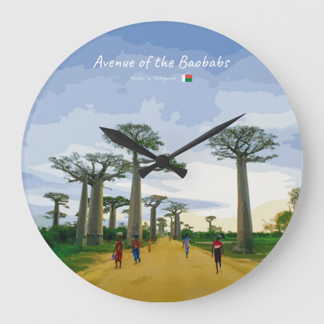 Avenue des Baobabs, Madagaskar - Landskap Stor Klocka (Framsida)