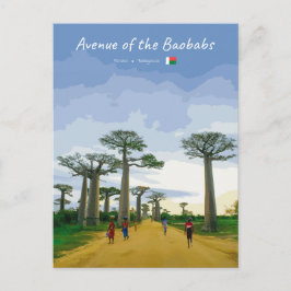 Avenue des Baobabs, Madagaskar - Landskap Vykort