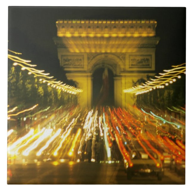 Avenue des Champs-Elysees, Triumfbågen, Kakelplatta (Framsidan)