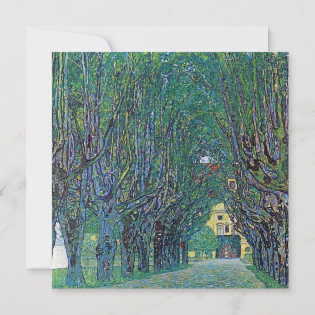 Avenue i Schloss Kammer Park av Gustav Klimt (Framsida)