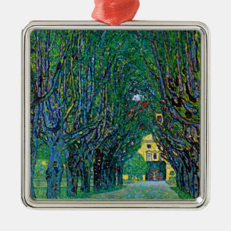 Avenue i Schloss Kammer Park av Gustav Klimt Julgransprydnad Metall