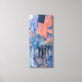 Avenue in Rain av Frederick Childe Hassam Canvastryck