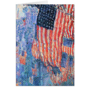 Avenue in Rain av Frederick Childe Hassam Hälsningskort