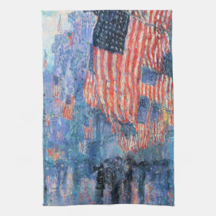 Avenue in Rain av Frederick Childe Hassam Kökshandduk