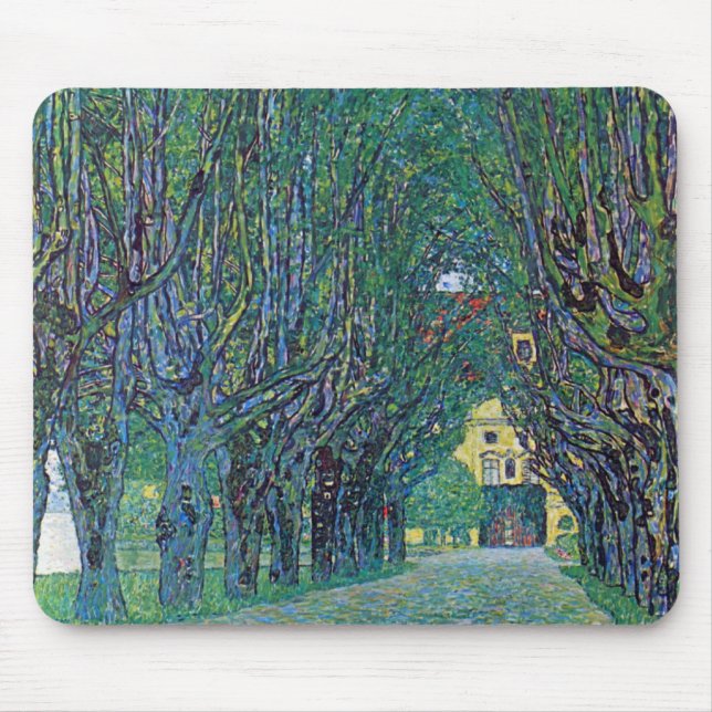 Avenue in Schloss Kammer Park av Gustav Klimt Musmatta (Framsidan)