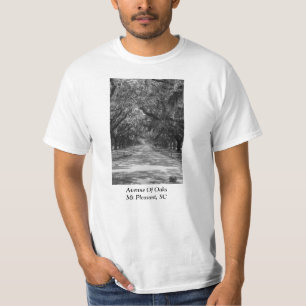 Avenue of Oaks Grayscale T Shirt