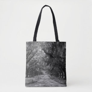 Avenue of Oaks Grayscale Tygkasse