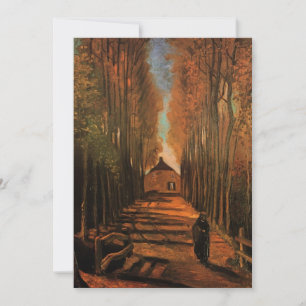 Avenue of Poplars i höst av Vincent van Gogh