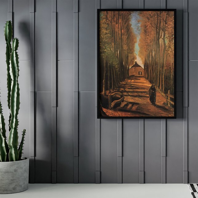 Avenue of Poplars i höst av Vincent van Gogh Poster (Skapare uppladdad)