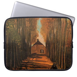 Avenue of Poplars i höst, Vincent van Gogh. Laptop Fodral