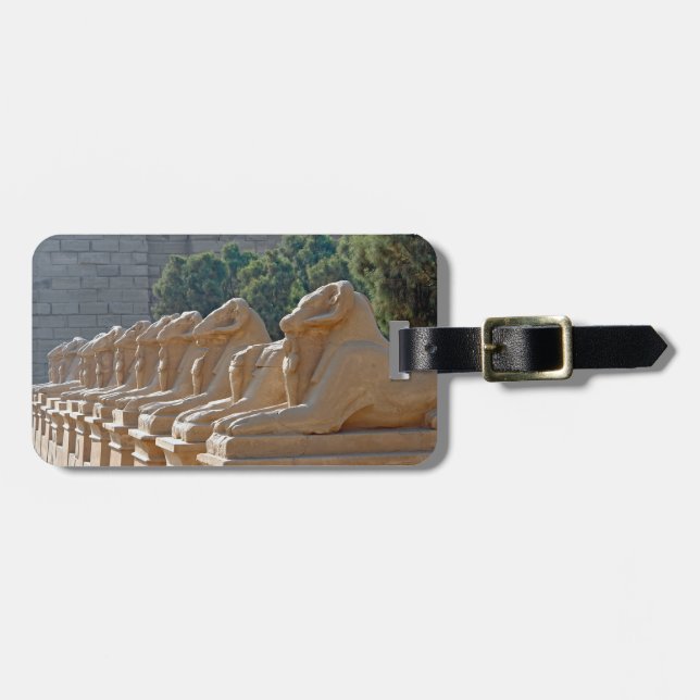 Avenue of Sphinxes in Karnak Temple - Egypten Bagagebricka (Horisontell Framsida)