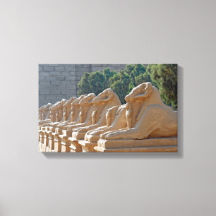 Avenue of Sphinxes in Karnak Temple - Egypten Canvastryck
