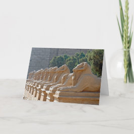 Avenue of Sphinxes in Karnak Temple - Egypten Kort