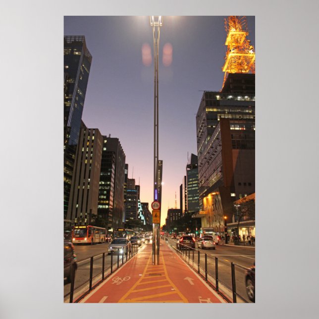Avenue Paulista - São Paulo Poster (Framsidan)