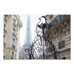 Avenue Rapp Art nouveau Eiffel Torn View Fototryck