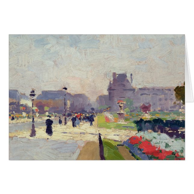 Aveny Paul Deroulede, Tuileries, Paris Hälsningskort (Framsidan Horizontal)