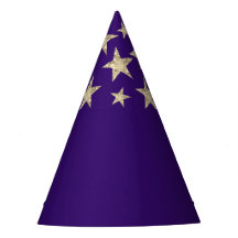 Avep Lila Silver Stars Wizard Party Hat