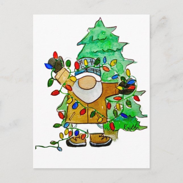 Average Tangled Gnome Vykort (Framsida)