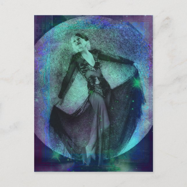 Averill - blått Grönt Dream-vykort Vykort (Framsida)