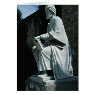 Averroes staty hälsningskort