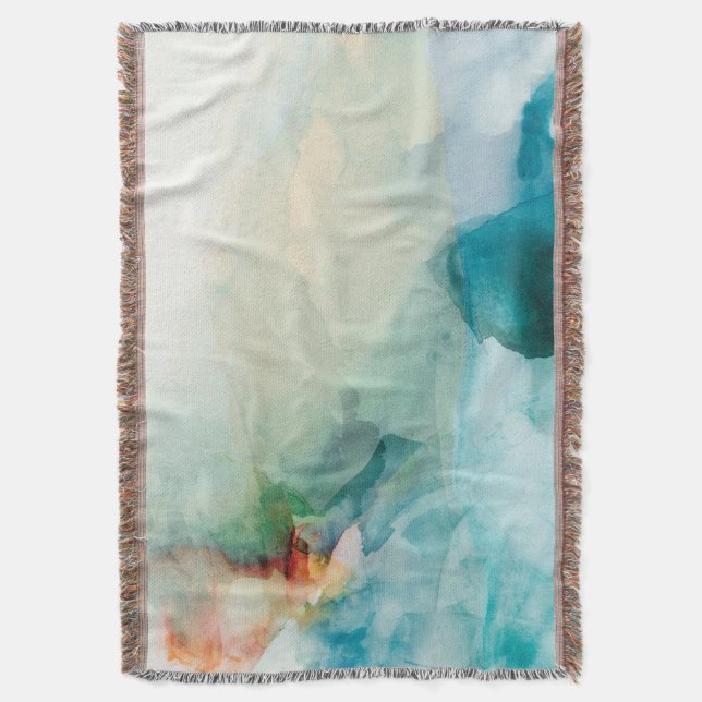 Aversion - blå vattenfärg filt (Framsidan Vertikal)