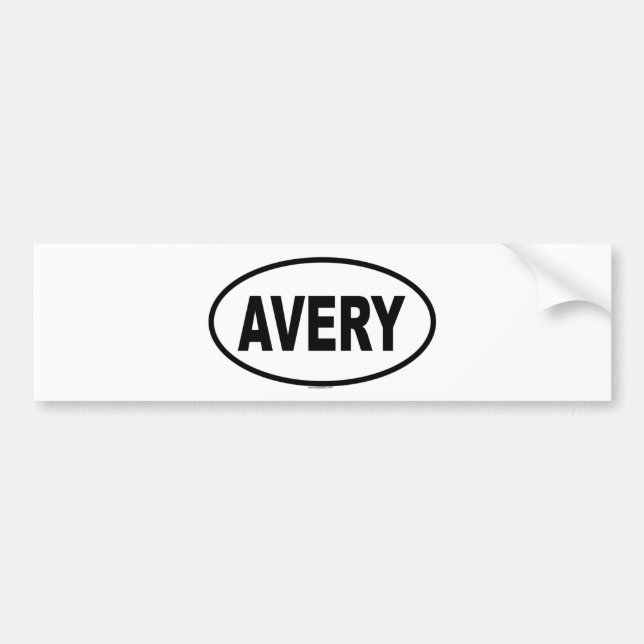 AVERY BILDEKAL (Framsidan)