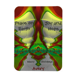 AVERY ~ CHRISTMAS-kort Bright! ~ Magnet